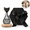 Black-C, variant on Weather Glass, Storm Glass Weather Indicator, Cat Shape Bottle Liquid Barometer Weather Station for Office Desktop Home Christmas Birthday Gift