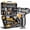 Yellow, variant on DEKOPRO 12V Cordless Drill Set, 133 Pieces Home Power Tool Set with 1500mAh Lithium-Ion Battery & Charger, Lightweight Tool Kit in Storage Case