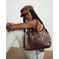 thumbnail image 4 of Madden NYC Women's Medium Satchel Handbag, Brown, 4 of 6