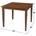 thumbnail image 5 of International Concepts 3-Piece Dining Set with 36" Round Table and 2 Side Chairs, Espresso Finish, 5 of 8