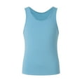 thumbnail image 5 of Ramiter Mens Essentials Tank Top Pack Cotton Tanks, Sleeveless Shirts Mens Compression Tank Top Light Blue,4XL, 5 of 5