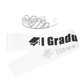 thumbnail image 1 of Graduation Sash And Glitter Crown Set For Women Featuring Comb Design For Graduation Season Etiquette In White 1 Set, 1 of 3