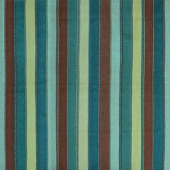 Ahgly Company Indoor Square Southwestern Light Blue Country Area Rugs, 4' Square