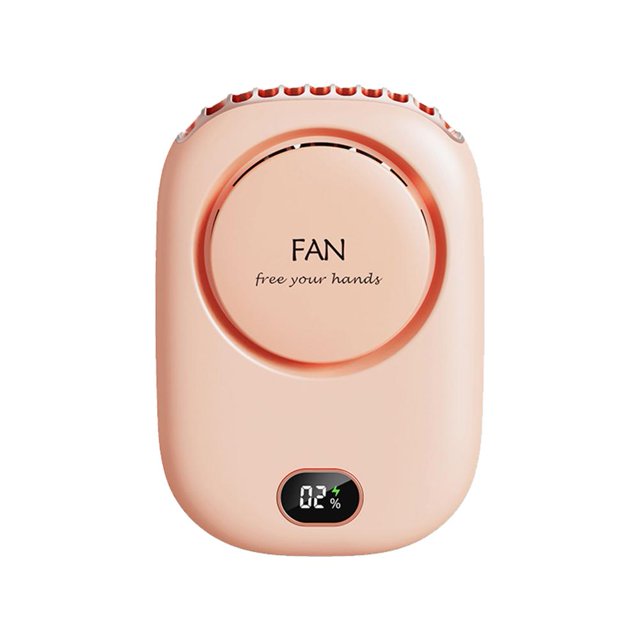 Ventilador de cintura colgante multifuncional sin hojas mini portátil al aire libre rosa Ndcxsfigh Libre de BPA