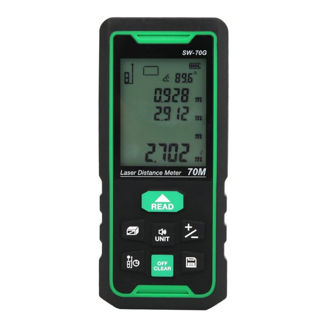 Medidor De Distancia Medidor De Distancia Láser Buscador De Rango Herramienta De Medición De Distancia Medidor De Distancia Láser De 70 M SW-70G 70 M LCD De Mano Medidor De ANGGREK HG1111