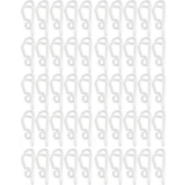 Binwennn S Hooks for outside 50 Pack Outdoor String Light Clips Slide & Hook Design Weather For Christmas Decorations Easy