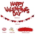 thumbnail image 4 of Valentines Day Balloons, Valentine's Day Party Decorations Include Happy Valentines Day Balloons, Heart Banner, Rose Petals and String Light, Valentine's Day Wedding Party Supplies, 4 of 7