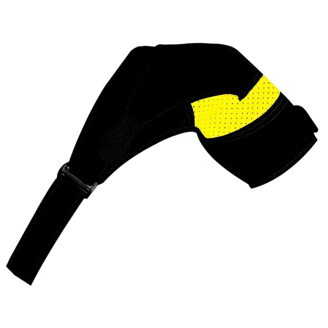 Greeniant Hombro Brace Mangas de compresión Hombros profesionales Envoltura de cubiertas Ajustable Sport Support Sleeve Accesorio protector Ropa Deportiva, Zapatos Amarillo Greeniant OD015698-02