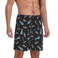 thumbnail image 2 of Pofeuu Golf Bags And Balls Print Men's Soft Woven Elastic Waistband Sleep Pajama Short-X-Large, 2 of 6