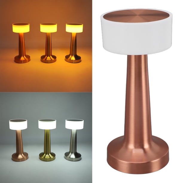 Lámpara de Mesa Inalámbrica con Atenuación Continua Luz Nocturna con Control Táctil de Carga USB con 3 Modos de Luz para Dormitorio Sala de Estar ANGGREK Otros
