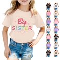 thumbnail image 1 of SUXIAN T-Shirts de Mode pour Filles à Lettres Col Rond Manches Courtes T-Shirt Haut 1 Imprimé de Lettres Col Ras du Cou Chemises Décontractées pour Filles Beige_001 8-9 Ans, 1 of 4
