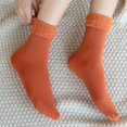 thumbnail image 4 of iOPQO Soft Socks, Winter Socks for Women, Comfortable Socks for Women, Womens Socks Crew, Winter Accessories for Women, Orange One Size, 4 of 5