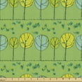thumbnail image 1 of Floral Sofa Upholstery Fabric by the Yard, Scribbled Trees and Grass in a Meadow Drawn by Hand, Decorative Fabric for DIY and Home Accents, Lime Green Multicolor by Ambesonne, 1 of 5