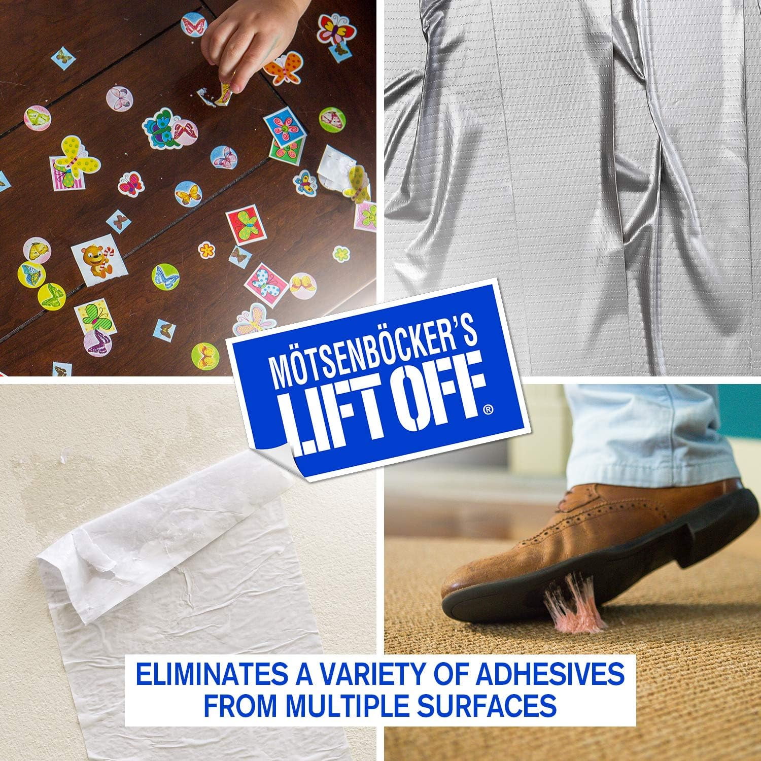 Lift Off 40801 Tape, Label, and Adhesive Remover Safely Removes Stickers, Glue, Decals, Sticky Residues, Gallon, Pack of 1