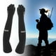 thumbnail image 3 of Guantes sin dedos con mangas refrescantes para hombres y mujeres, puños UV antideslizantes para deportes Negro, 3 of 9