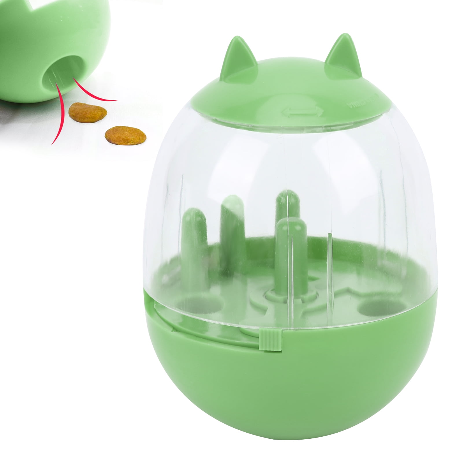 Henmomu Food Dispenser Toy, Durable Cat's Head Shape Slow Feeder Dog