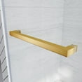 thumbnail image 3 of Frameless Sliding Shower Door 56-60" W x 76" H, 10mm Thick Tempered Glass, Heavy-Duty Brushed Gold Stainless Steel Hardware, Adjustable Width & Leak-Proof Design, 3 of 7