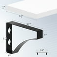 thumbnail image 4 of Icona Bay Rustic Wall Shelves W/ Brackets Set of 3 (Multiple Sizes), 4 of 7