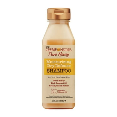 Creme of Nature Pure Honey Moisturizing Dry Defense Shampoo, 12 oz