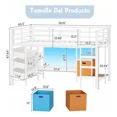 thumbnail image 3 of Base Cama Individual Con 6 Cajas Y Led Rincón Lectura, 3 of 10