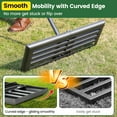 thumbnail image 3 of OLIYNEDY Lawn Leveling Rake, 30"x 10" Foldable Heavy Duty Leveler lawn Tool,1" Diameter Adjustable Long Handle Leveling Rake, 60", 3 of 7