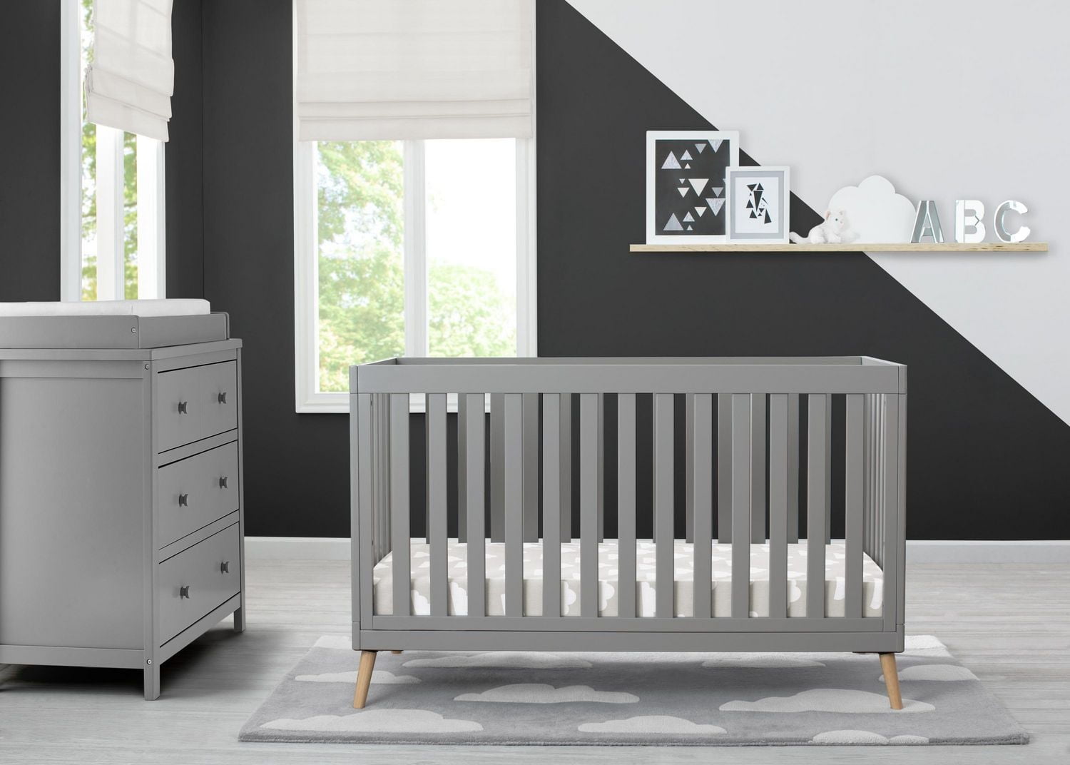 Delta Children Tucker 4-in-1 Convertible Crib, 1 Crib