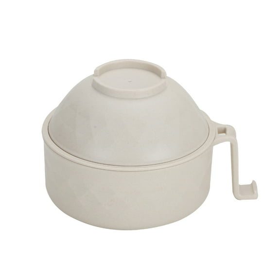 KDFWDM Microwave Ramen Cooker Bowl, Instant Noodle Bowl with Handles Ramen Noodle Cooker, College Dorm Room Apartment Essentials