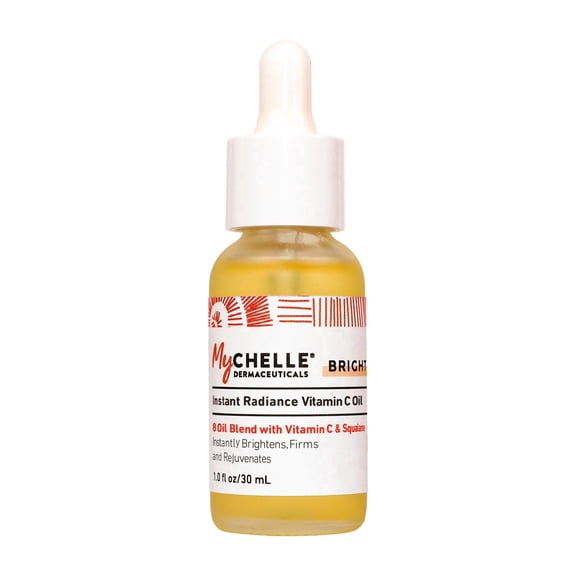 MyCHELLE Dermaceuticals Instant Radiance Vitamin C Oil (1.0 Fl Oz) - Vitamin C Oil with a Blend of Vitamin C and Squalane Oil to Help Restore Skin & Help Reduce the Lines and Wrinkles
