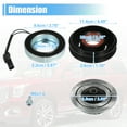thumbnail image 3 of Reemplazo de embrague de compresor de aire acondicionado Unique Bargains 1 Set para Gmc Yukon 2015-2020 5.3 Negro, 3 of 7