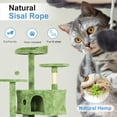 thumbnail image 5 of YRLLENSDAN 70 inch Tall Cat Tree Tower for Indoor Cats, Large Cat Tower with Scratching Post, Cat Climbing Tower with Cat Tree House, Sturdy Cat Condo, Green, 5 of 7