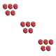 thumbnail image 2 of Flores de loto artificiales Advancent 5 piezas elegante para decoración interior/exterior rojo brillante, 2 of 6