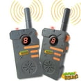 thumbnail image 6 of Nature Bound: Walkie Talkies - Gray & Orange - 2pc Communicating Toy Set, 2 Mile Range, 8 Channels, Built-In Flashlight, 462 MHz, Belt Clips, Kids 5+, 6 of 9