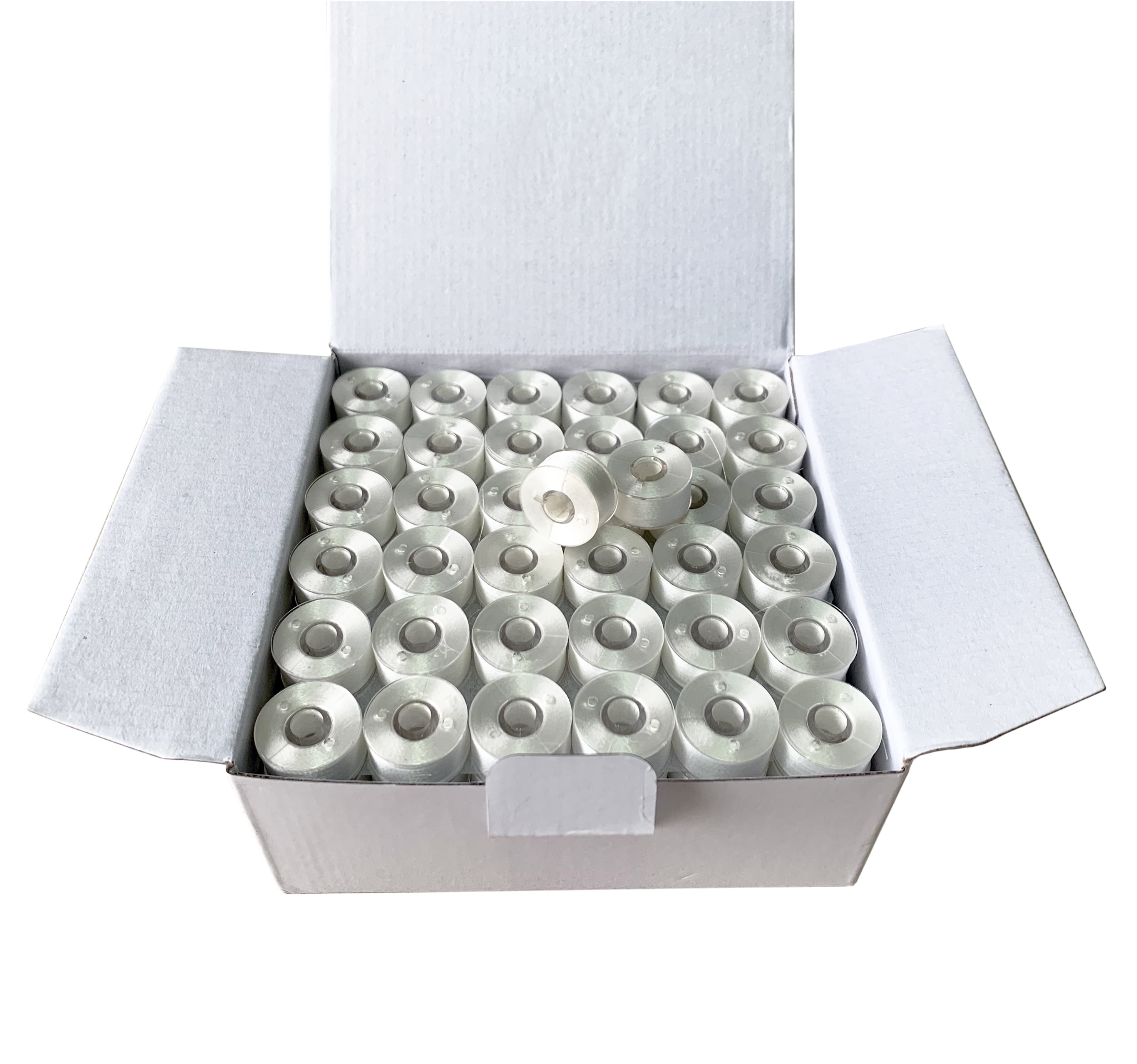 HimaPro 144 White Prewound Bobbin Plastic Sided Size A SA156 - 60 Weight