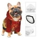 thumbnail image 3 of Fotbe Red Gold Glitter Sudadera con Estampado para Perros Pequeños – Suéter con Capucha para Mascotas, Tela Suave de Forro Polar con Bolsillo-Medium, 3 of 7