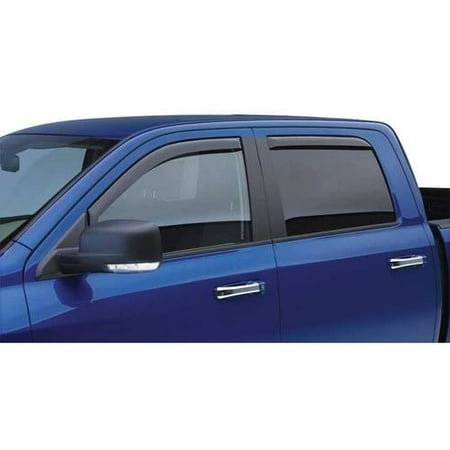 - Egr 09-13 F150 Crew Cab 4-Piece In Channel Slimline Windowvisors, Dark Smoke