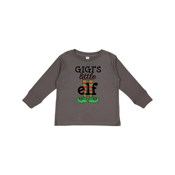 Inktastic Gigis Little Elf Boys or Girls Long Sleeve Toddler T-Shirt
