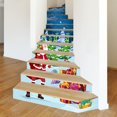 thumbnail image 5 of 3D Christmas Santa Stair Stickers Decals - Christmas gifts Claus Stair Risers Stickers Decals Removable Staircase Decals Vinyl Wall Stickers for Stair Steps Christmas Decoration, 5 of 8