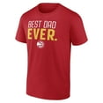 thumbnail image 2 of Men's Red Atlanta Hawks Best Dad Ever Logo T-Shirt, 2 of 3