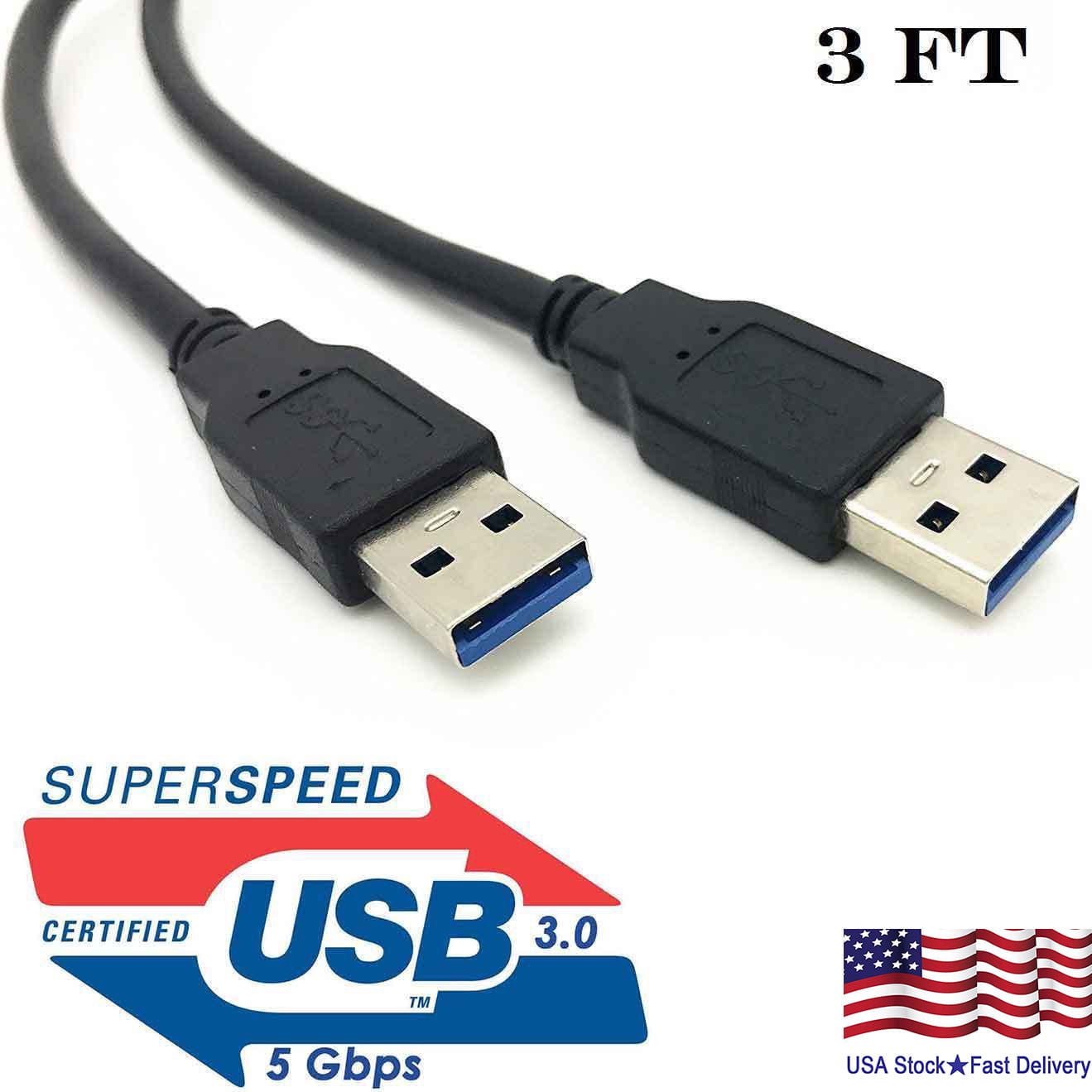 30cm,S1-S2 ADT-Link USB 3.0 Cable USB to USB Cable Type A Male to Male Extension Cable Super Speed HDD 90/270 Degree Angle Up/Down Angled 