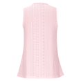 thumbnail image 6 of Tank Tops for Women V Neck Eyelet Cutout Strappy Summer Going Out Tops, 6 of 6