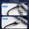thumbnail image 3 of USB To Ethernet Adapter, 1000Mbps High Speed, Aluminium Alloy Gigabit Ethernet Adapter For Laptop Desktop Phone, 3 of 8