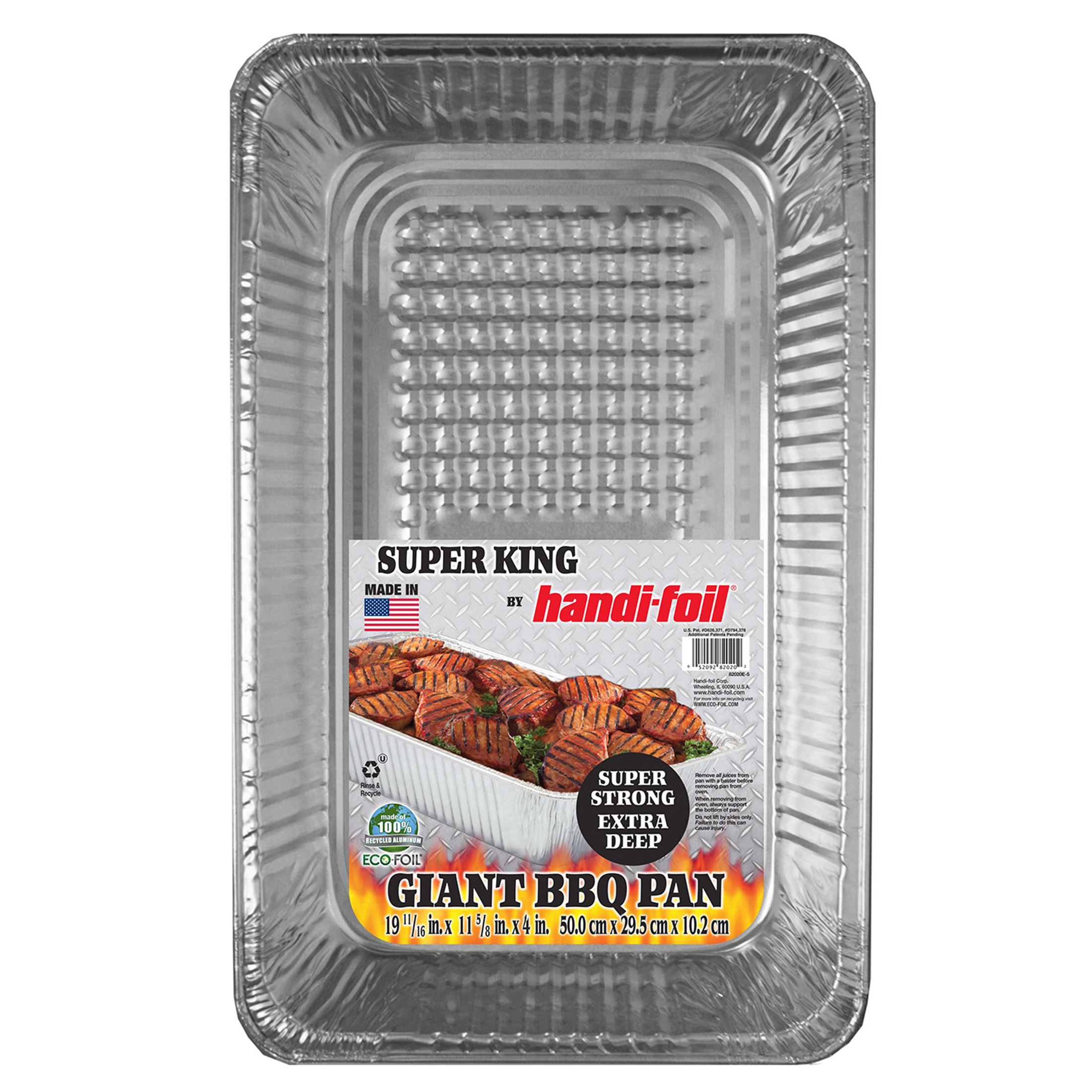 HandiFoil Super King Extra Deep Aluminum Foil BBQ & Pasta Pan, 1 Count