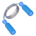 thumbnail image 6 of Exercise Jumping Rope, Easy Carrying Skipping Rope Sponge Handle Steel Wire  For Men Women For Travel Blue, 6 of 8