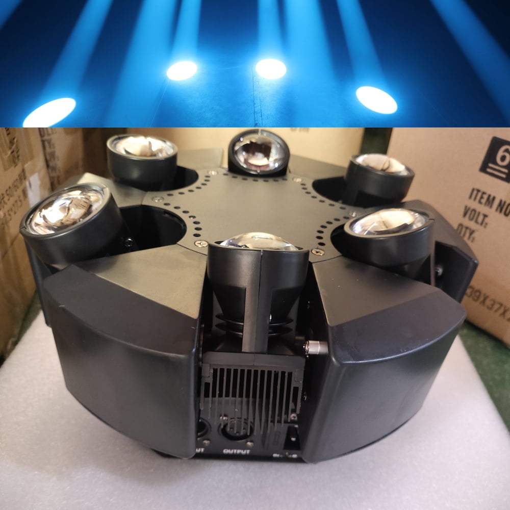6 Head Smart Beam Moving Head Light RGBW 6X10W DMX Stage Lighting Music Party Disco Dj Led Professional Light 1pcs/pack