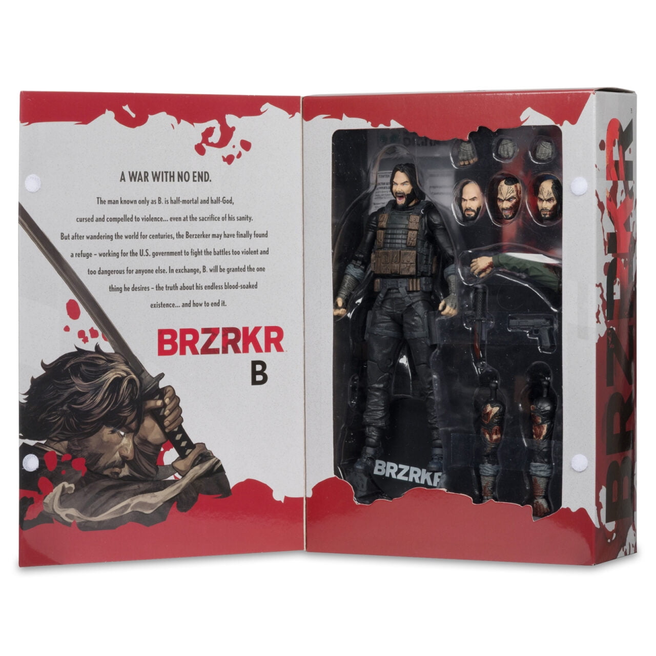 BRZRKR B 7" Deluxe Action Figure with McFarlane Toys Digital Collectible
