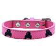thumbnail image 1 of Skull Widget Dog Collar Bright Pink Size 14, 1 of 1