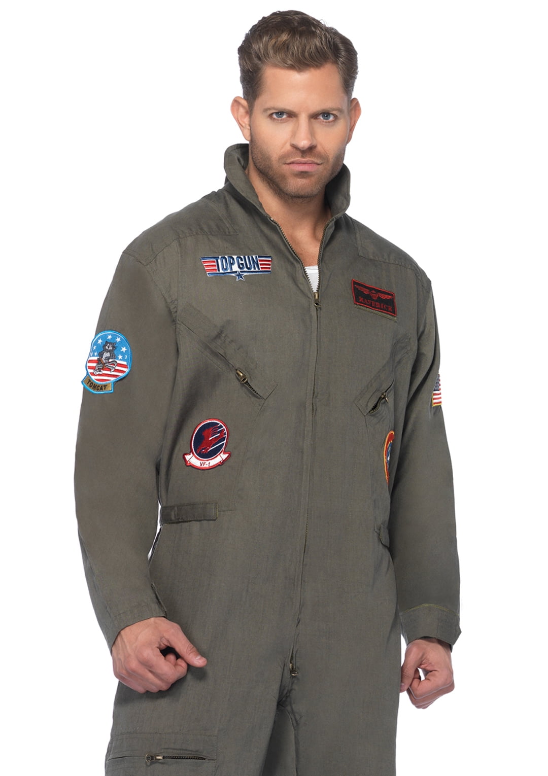 Leg Avenue Men's Top Gun Flight Suit Costume