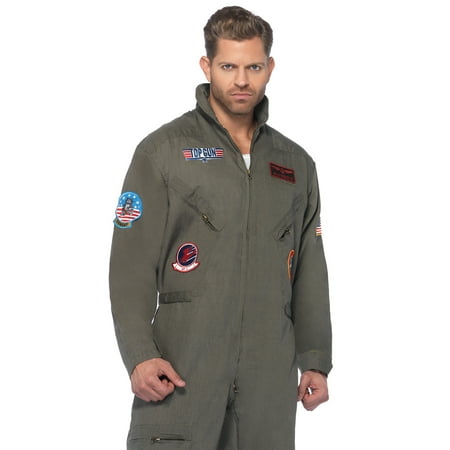 Leg Avenue Men's Top Gun Flight Suit Costume