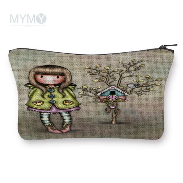Santoro Gorjuss-bolsas de cosméticos para mujer, organizador de maquillaje, neceser de aseo femenino, almacenamiento de viaje, regalo para mujer, estuche para lápices qiuyongming unisex