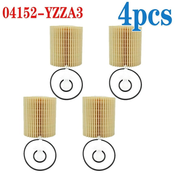 Oil Filter 04152-YZZA3 (4PK) For Lexus and Toyota GS300 GS350 GS450h GX460 IS250